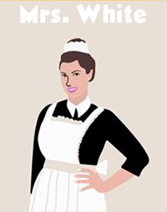 cartoon image of Mrs. White